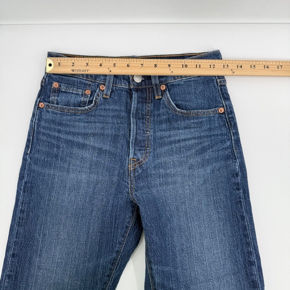 Levis 501 Jeans Women 25x30 Premium Stretch Skinny Button Fly Mid Rise Denim - Picture 11 of 15